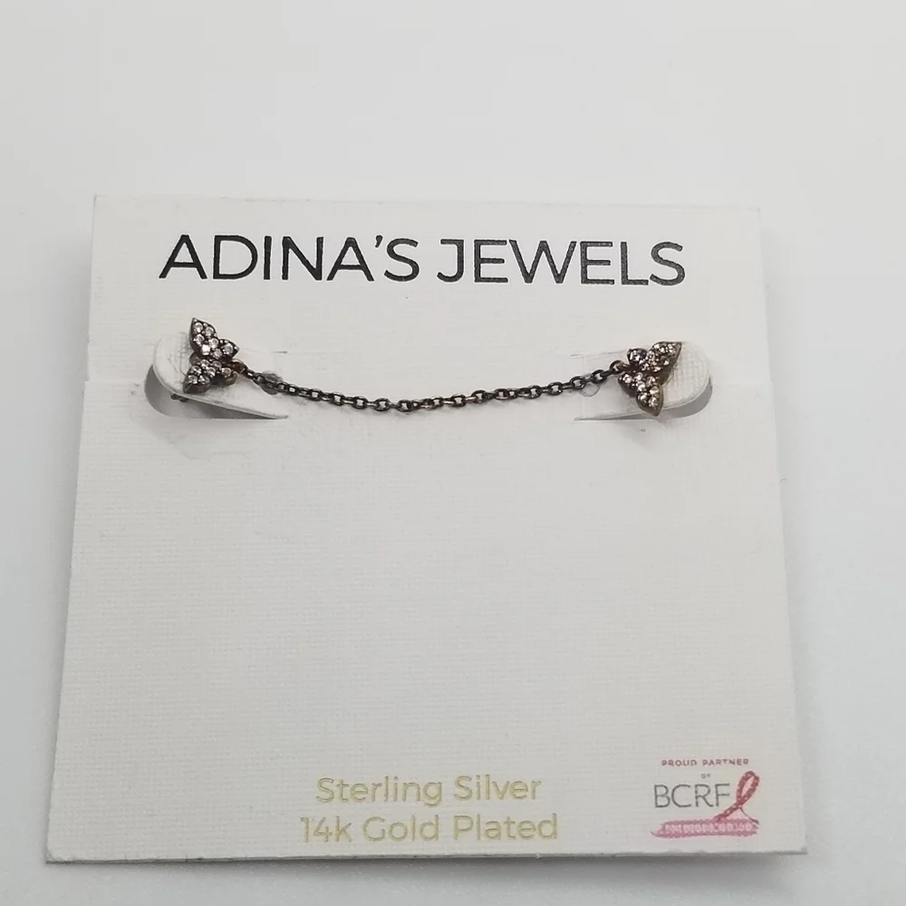 NWT Adina's Jewels Nordstrom butterfly chain earring SINGLE EAR STYLE